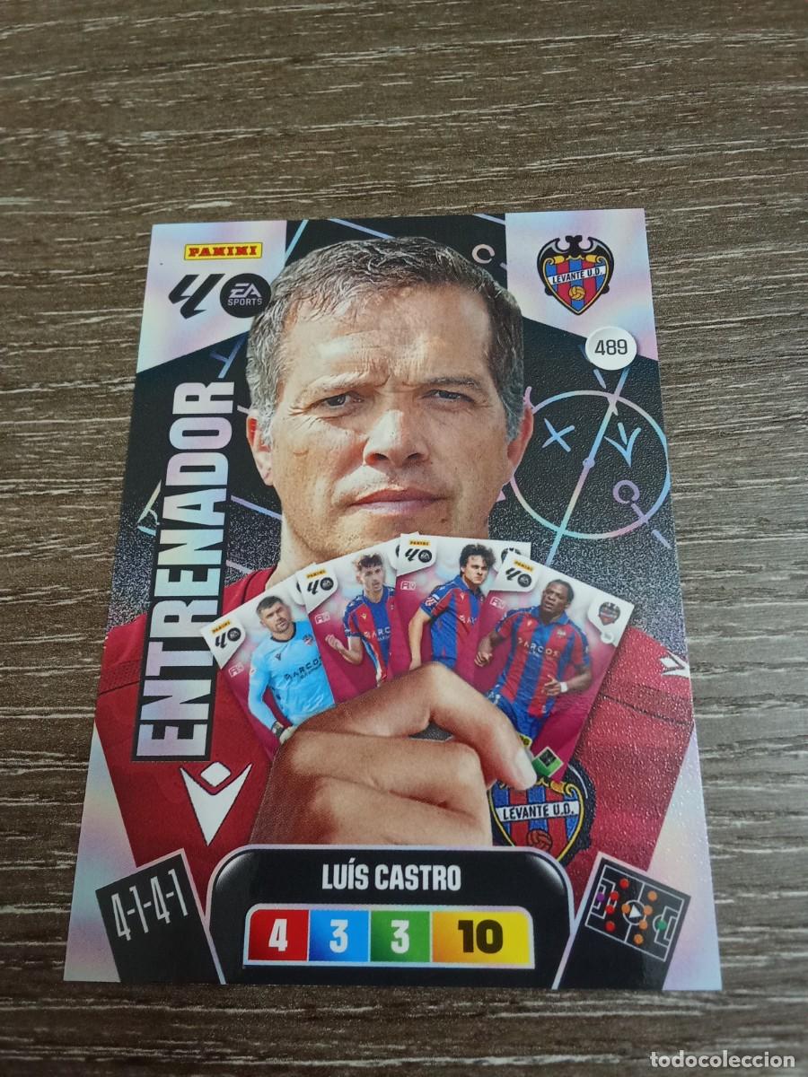 Fu&szlig;ball-Sticker: 489 luis castro entrenador levante ADRENALYN 2025-26
