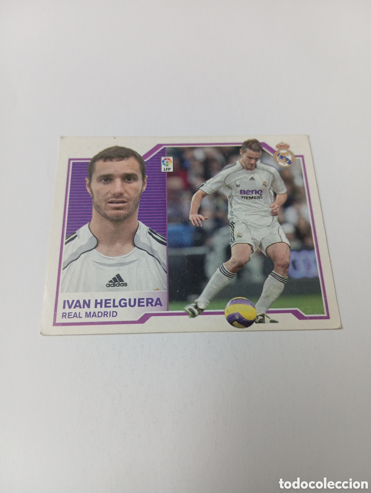Fu&szlig;ball-Sticker: IV&Aacute;N HELGUERA Real Madrid Liga Este 2007 2008 PANINI 07 08