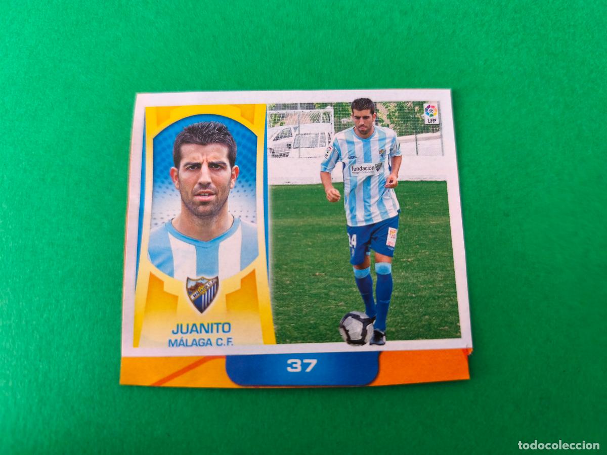 Figurine di Calcio: CROMO FUTBOL JUANITO MALAGA C.F. RECORTADO FICHAJE N&ordm; 37 LIGA ESTE 2009-2010/09-10