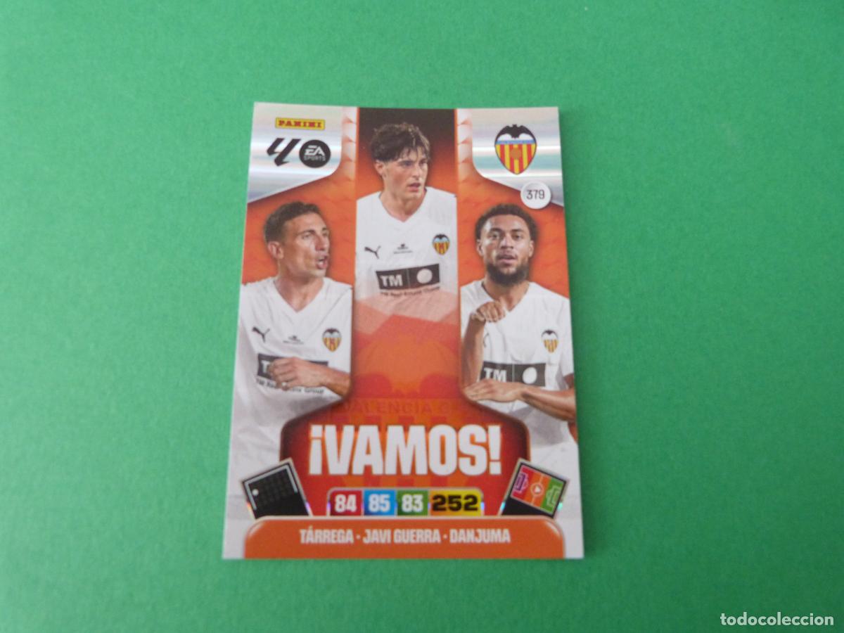 Cromos de F&uacute;tbol: TRADING CARD FUTBOL TARREGA JAVI GUERRA DANJUMA N&ordm; 379 LIGA ADRENALYN XL 2025-2026/25-26 PANINI