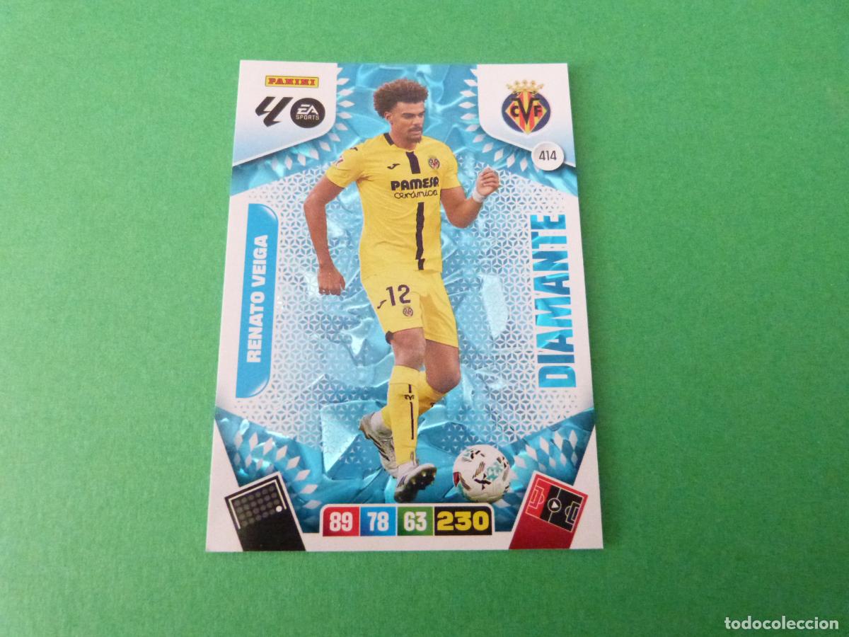 Cromos de F&uacute;tbol: TRADING CARD FUTBOL RENATO VEIGA VILLARREAL C.F. N&ordm; 414 LIGA ADRENALYN XL 2025-2026/25-26 PANINI