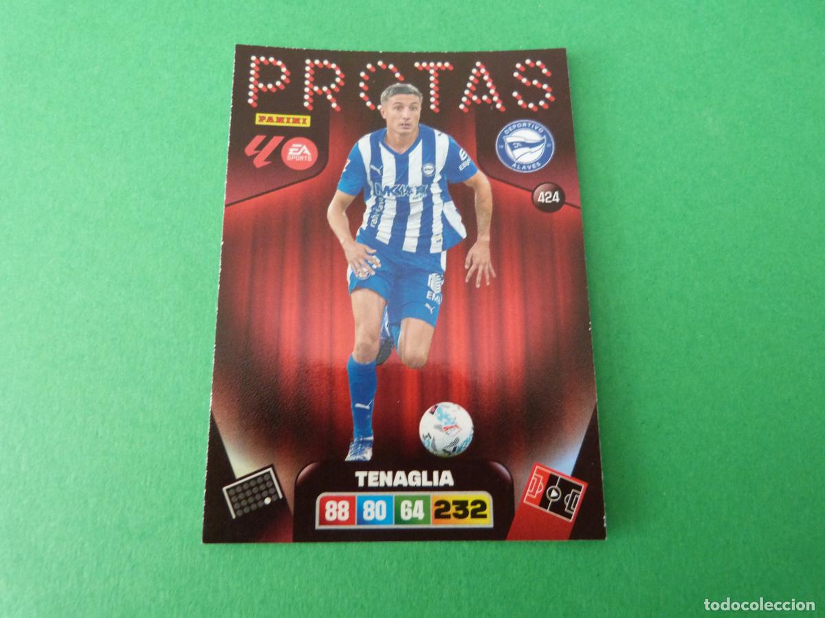 Cromos de F&uacute;tbol: TRADING CARD FUTBOL TENAGLIA DEPORTIVO ALAVES N&ordm; 424 LIGA ADRENALYN XL 2025-2026/25-26 PANINI