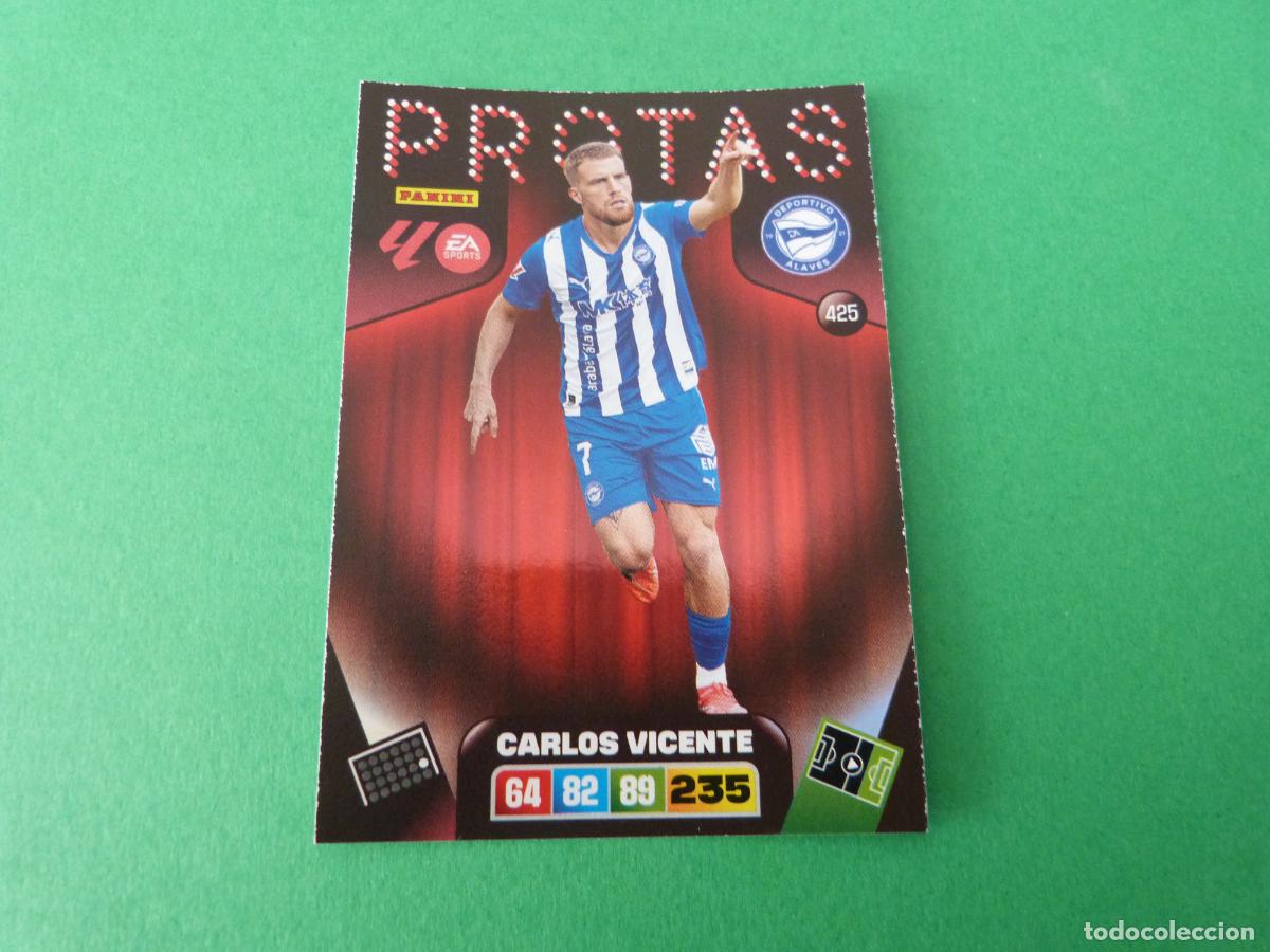 Cromos de F&uacute;tbol: TRADING CARD FUTBOL CARLOS VICENTE DEPORTIVO ALAVES N&ordm; 425 LIGA ADRENALYN XL 2025-2026/25-26 PANINI