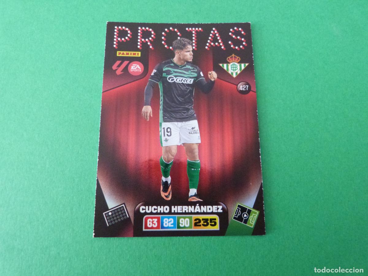 Cromos de F&uacute;tbol: TRADING CARD FUTBOL CUCHO HERNANDEZ BETIS BALOMPIE N&ordm; 427 LIGA ADRENALYN XL 2025-2026/25-26 PANINI