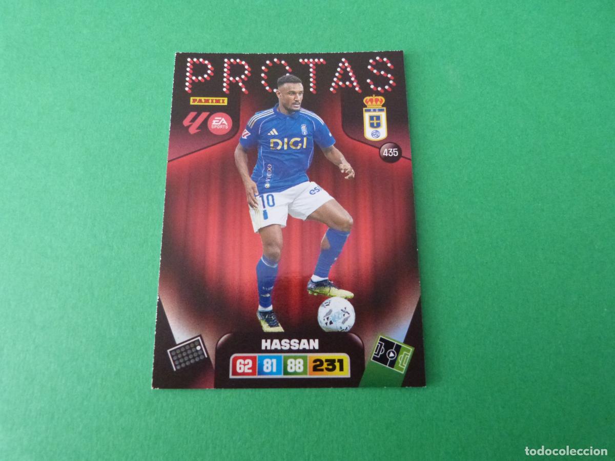 Cromos de F&uacute;tbol: TRADING CARD FUTBOL HASSAN REAL OVIEDO N&ordm; 435 LIGA ADRENALYN XL 2025-2026/25-26 PANINI
