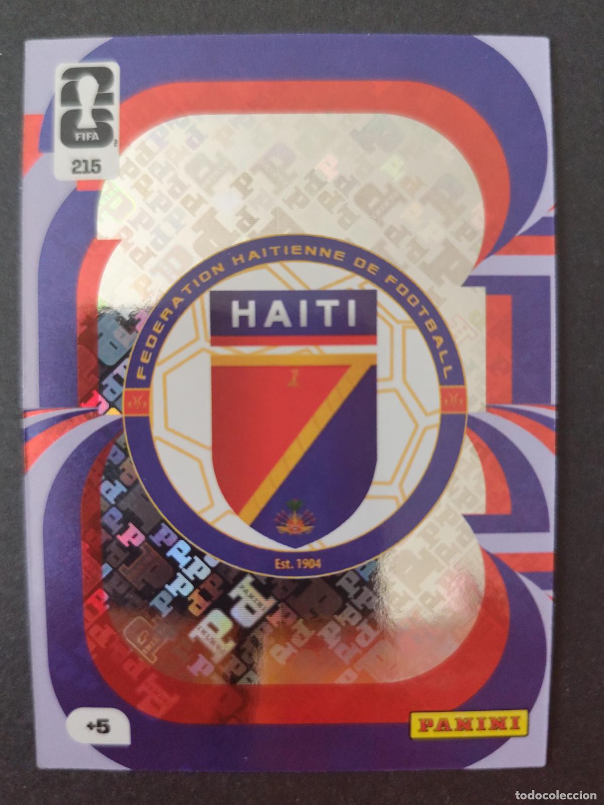 Cromos de F&uacute;tbol: 215 ESCUDO HAIT&Iacute; ADRENALYN MUNDIAL FIFA WORLD CUP 2026 PANINI