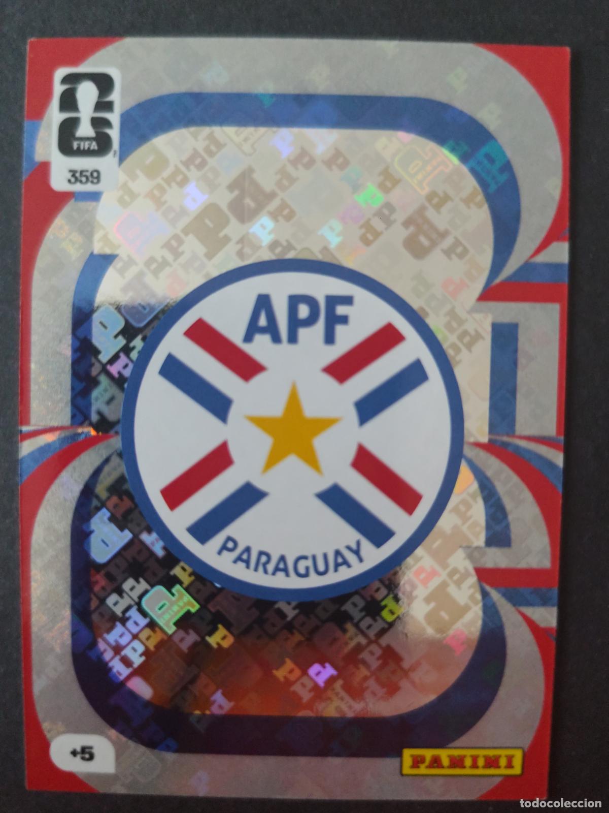 Cromos de F&uacute;tbol: 359 ESCUDO PARAGUAY ADRENALYN MUNDIAL FIFA WORLD CUP 2026 PANINI