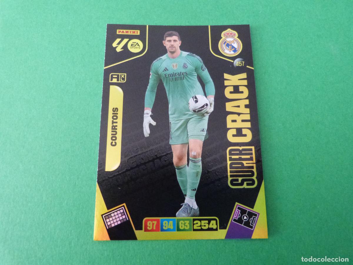 Fu&szlig;ball-Sticker: TRADING CARD FUTBOL COURTOIS REAL MADRID C.F. N&ordm; 457 LIGA ADRENALYN XL 2025-2026/25-26 PANINI
