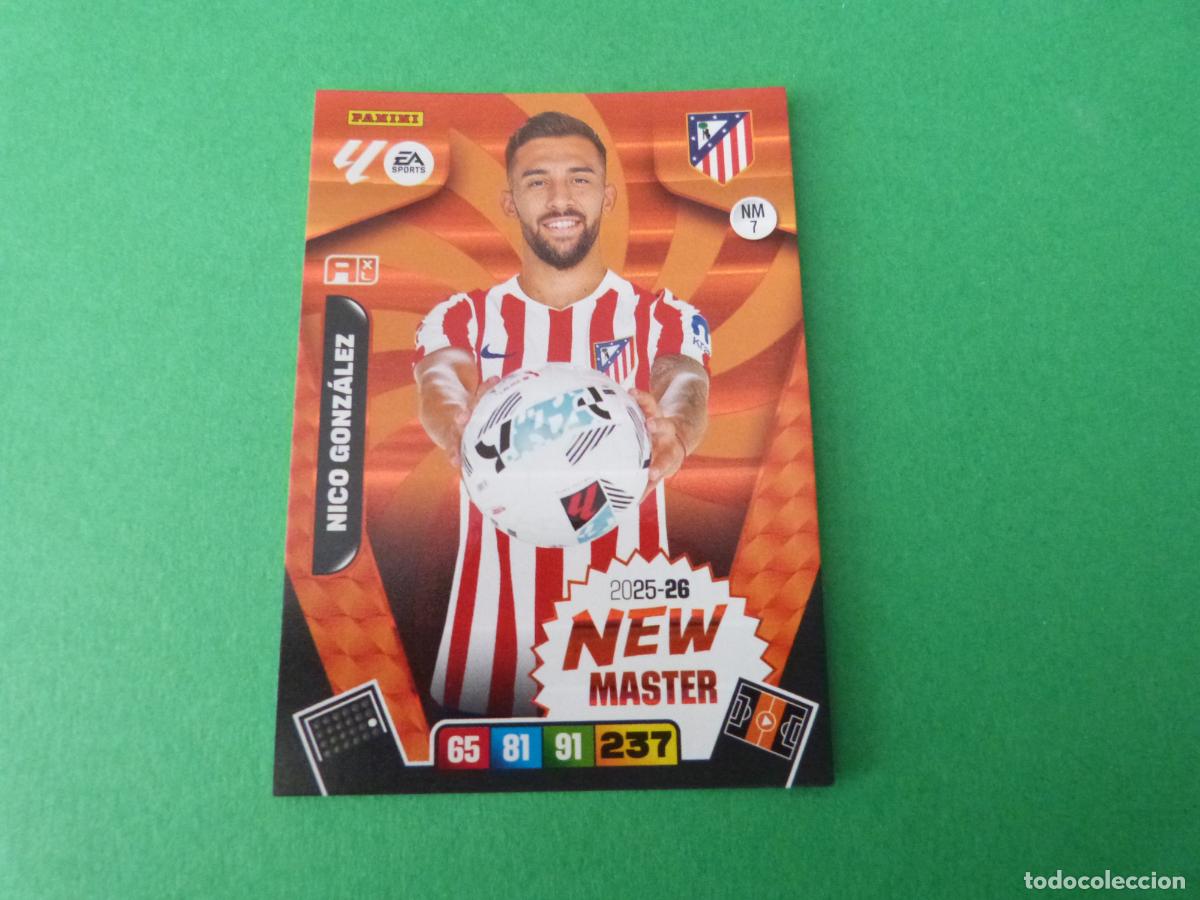 Cromos de F&uacute;tbol: TRADING CARD FUTBOL NICO GONZALEZ ATLETICO DE MADRID NM 7 LIGA ADRENALYN XL 2025-2026/25-26 PANINI