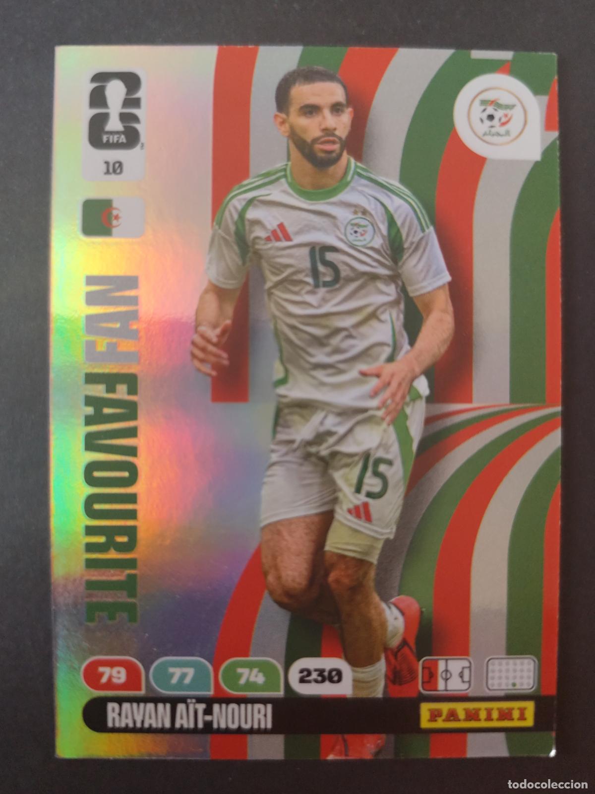 Cromos de F&uacute;tbol: 10 RAYAN A&Iuml;T-NOURI FAN FAVOURITE ARGELIA ADRENALYN MUNDIAL FIFA WORLD CUP 2026 PANINI