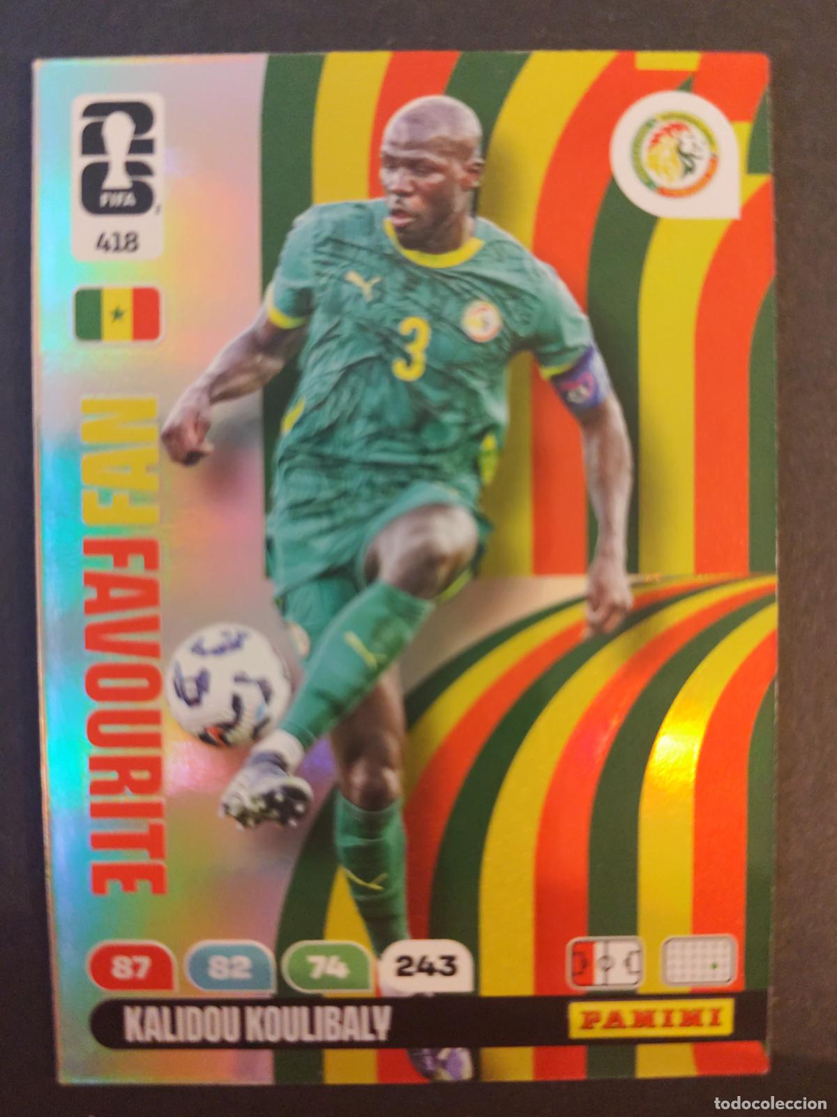 Cromos de Futebol: 418 KALIDOU KOULIBALY FAN FAVOURITE SENEGAL ADRENALYN MUNDIAL FIFA WORLD CUP 2026 PANINI