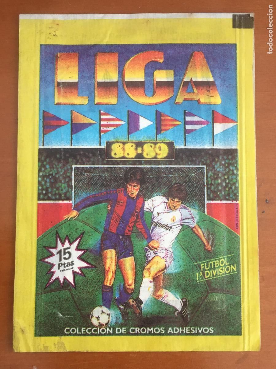 Cartes &agrave; collectionner de Football: liga 88 89 1988 1989 ediciones este sobre de cromos sin abrir cerrado