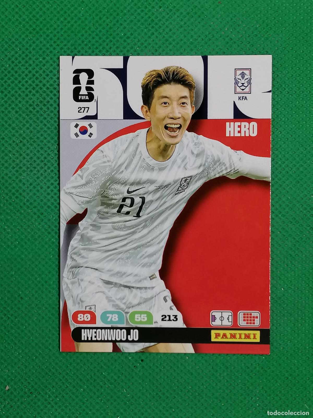 Cromos de f&uacute;tbol: 277 HYEONWOO JO REPUBLICA COREA HERO ⚽ PANINI ADRENALYN FIFA WORLD CUP 26 2026 ⚽