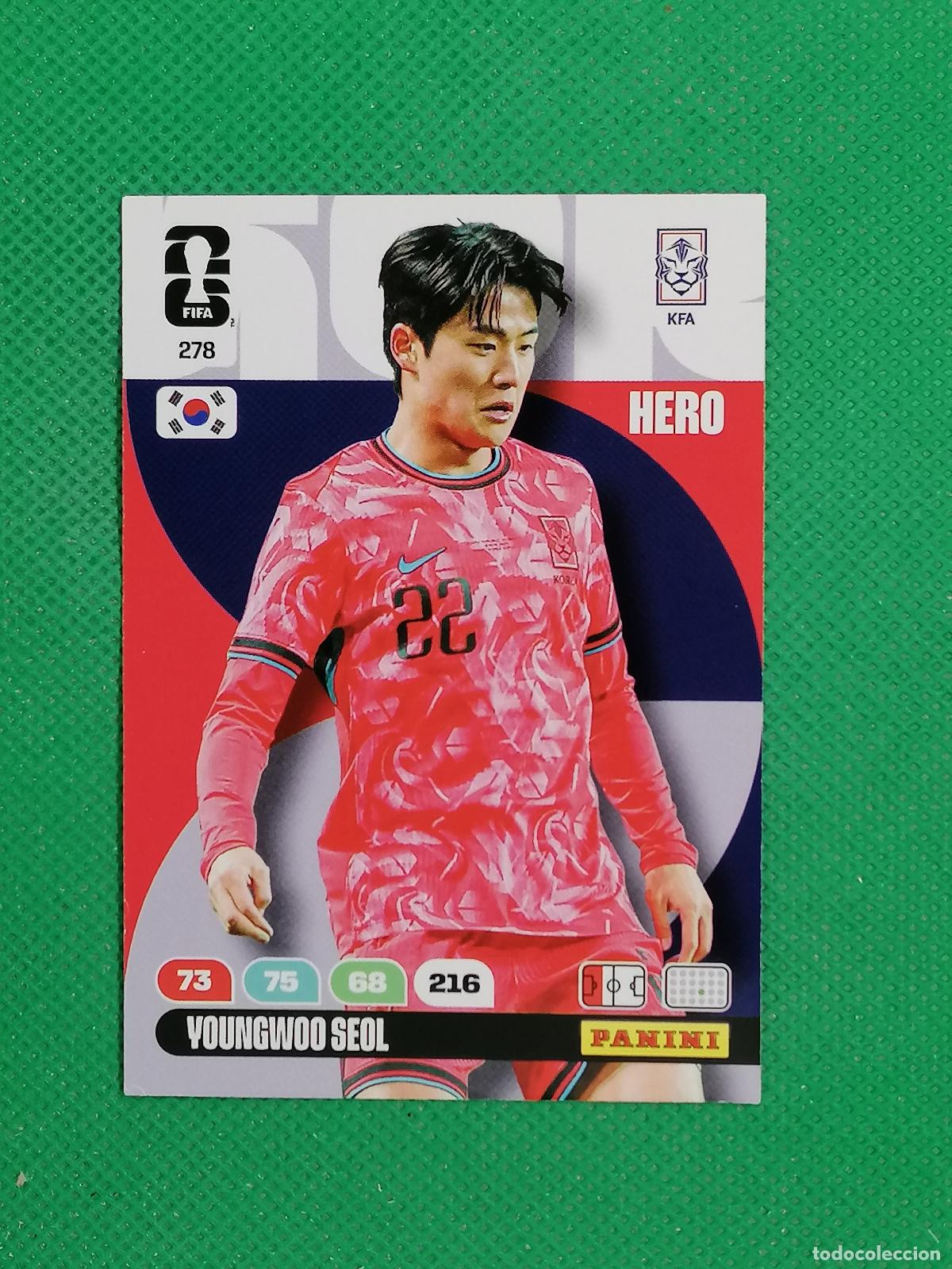 Cromos de f&uacute;tbol: 278 YOUNGWOO SEOL REPUBLICA COREA HERO ⚽ PANINI ADRENALYN FIFA WORLD CUP 26 2026 ⚽