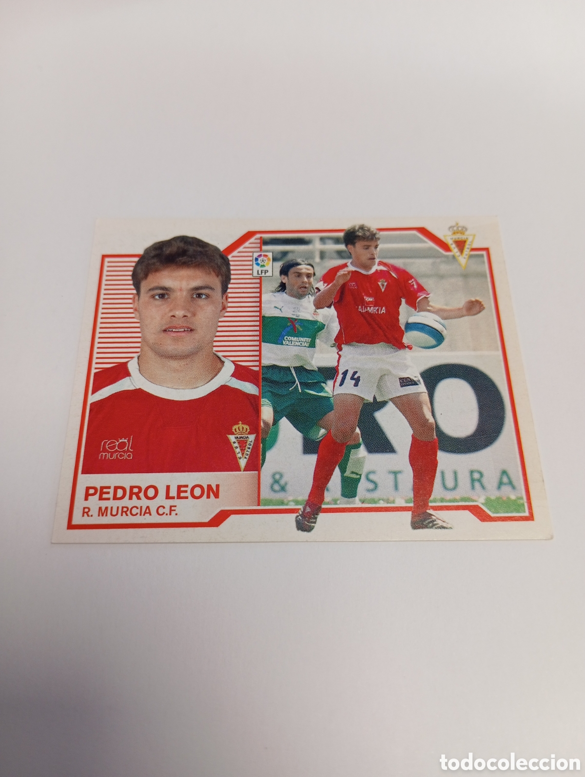 Fu&szlig;ball-Sticker: PEDRO LE&Oacute;N Murcia Liga Este 2007 2008 PANINI 07 08