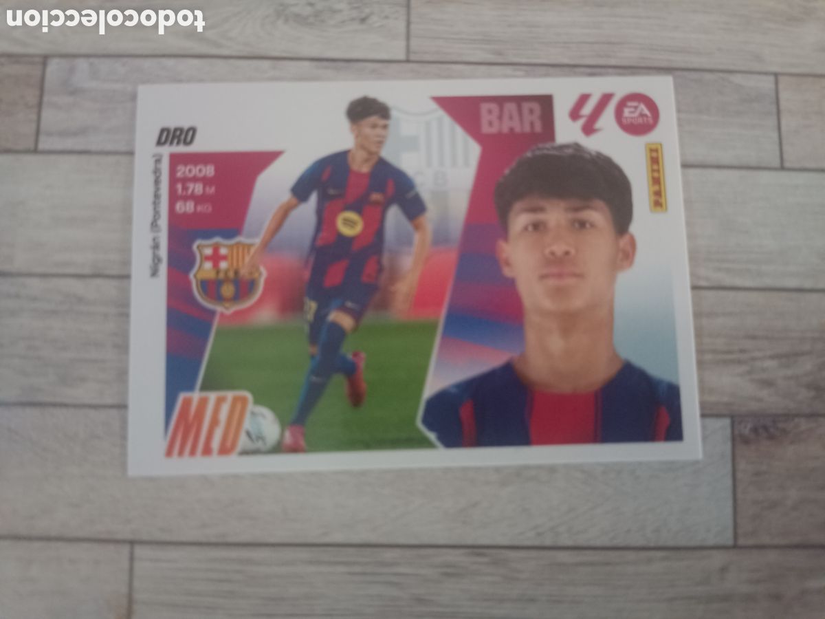 Cromos de F&uacute;tbol: 13 BIS DRO COLOCA BARCELONA LIGA ESTE 2025 2026 PANINI 25 26