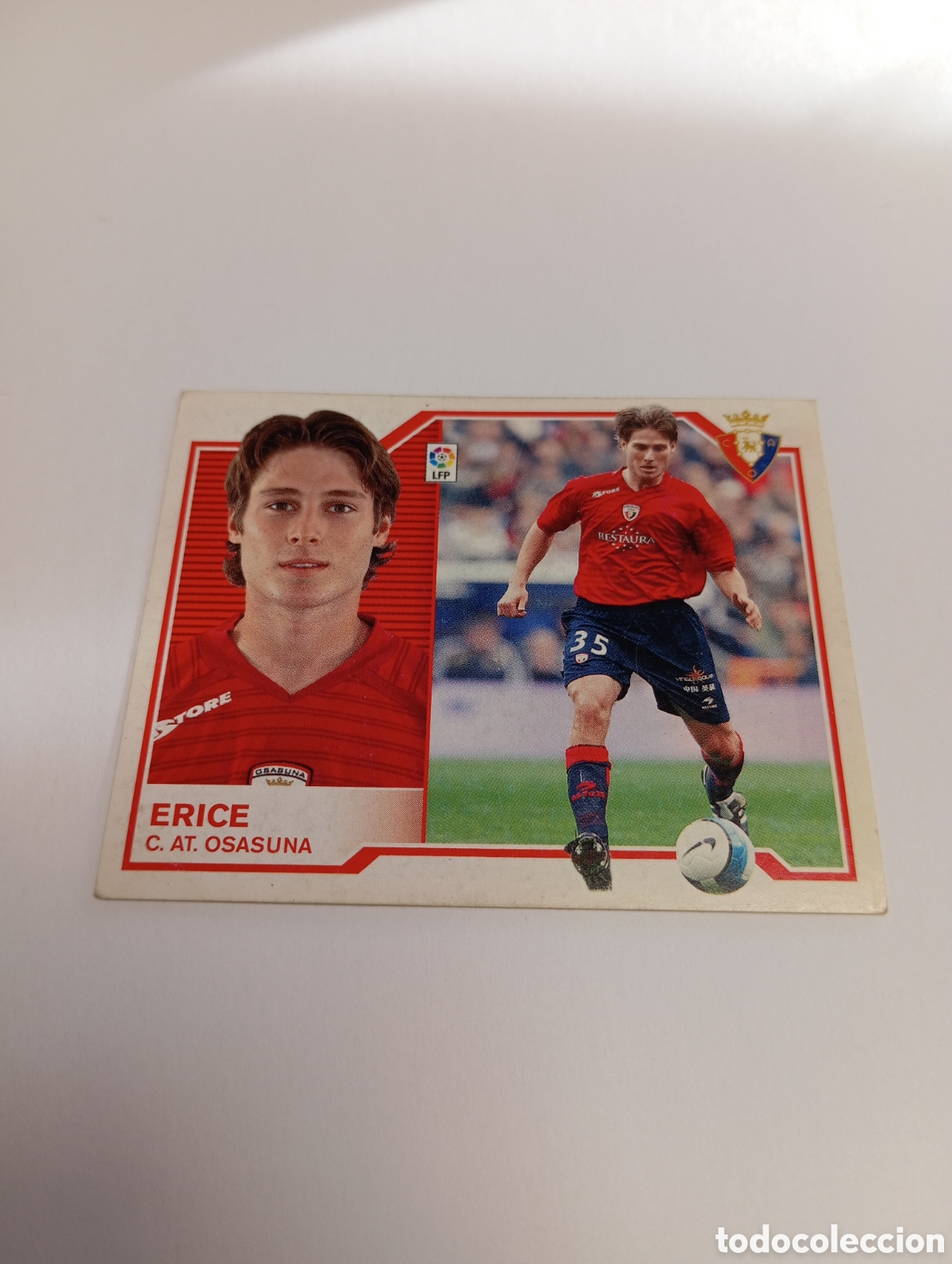 Cromos de F&uacute;tbol: ERICE Osasuna Liga Este 2007 2008 PANINI 07 08