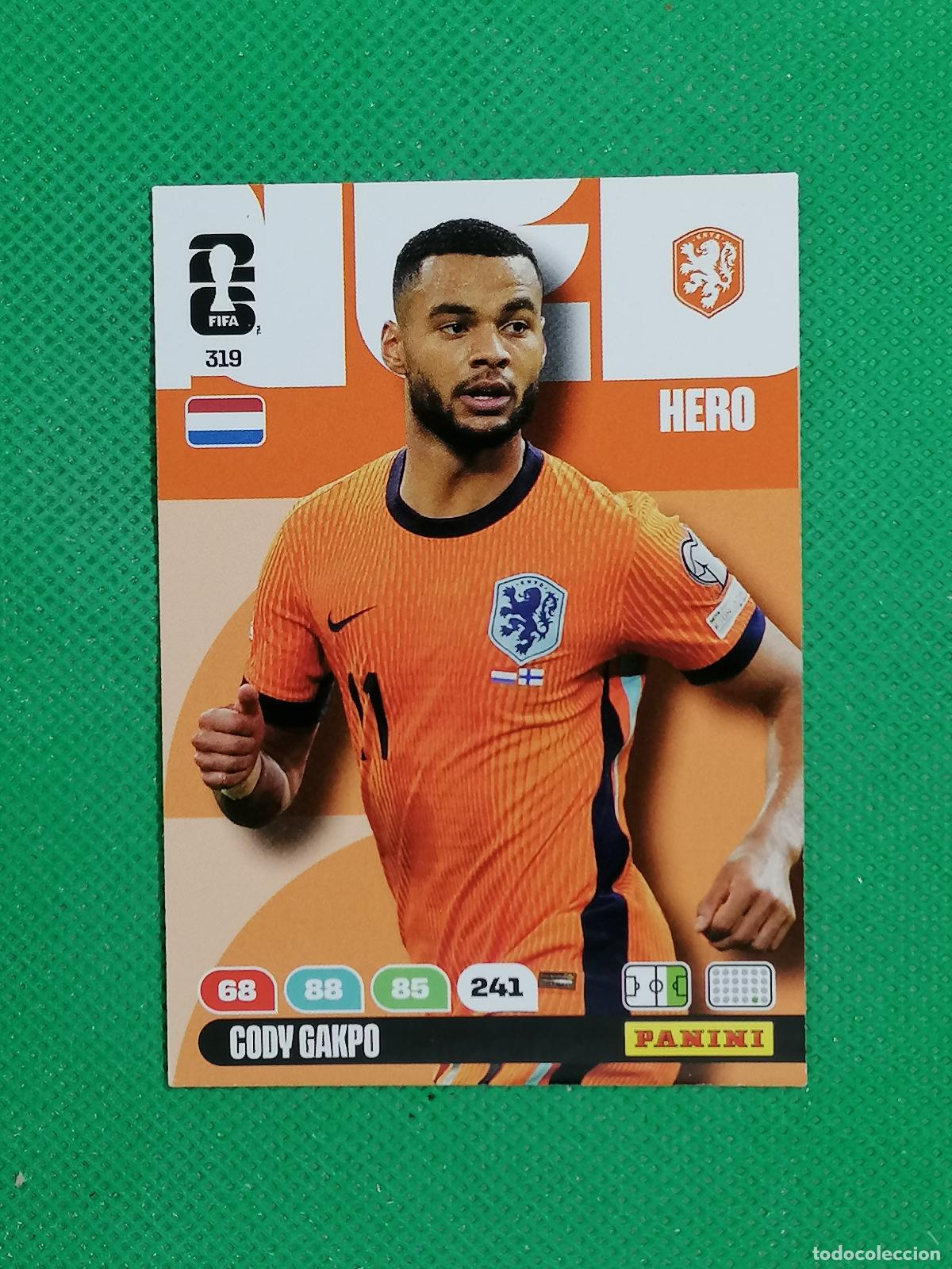 Cromos de F&uacute;tbol: 319 CODY GAKPO HOLANDA HERO ⚽ PANINI ADRENALYN FIFA WORLD CUP 26 2026 ⚽