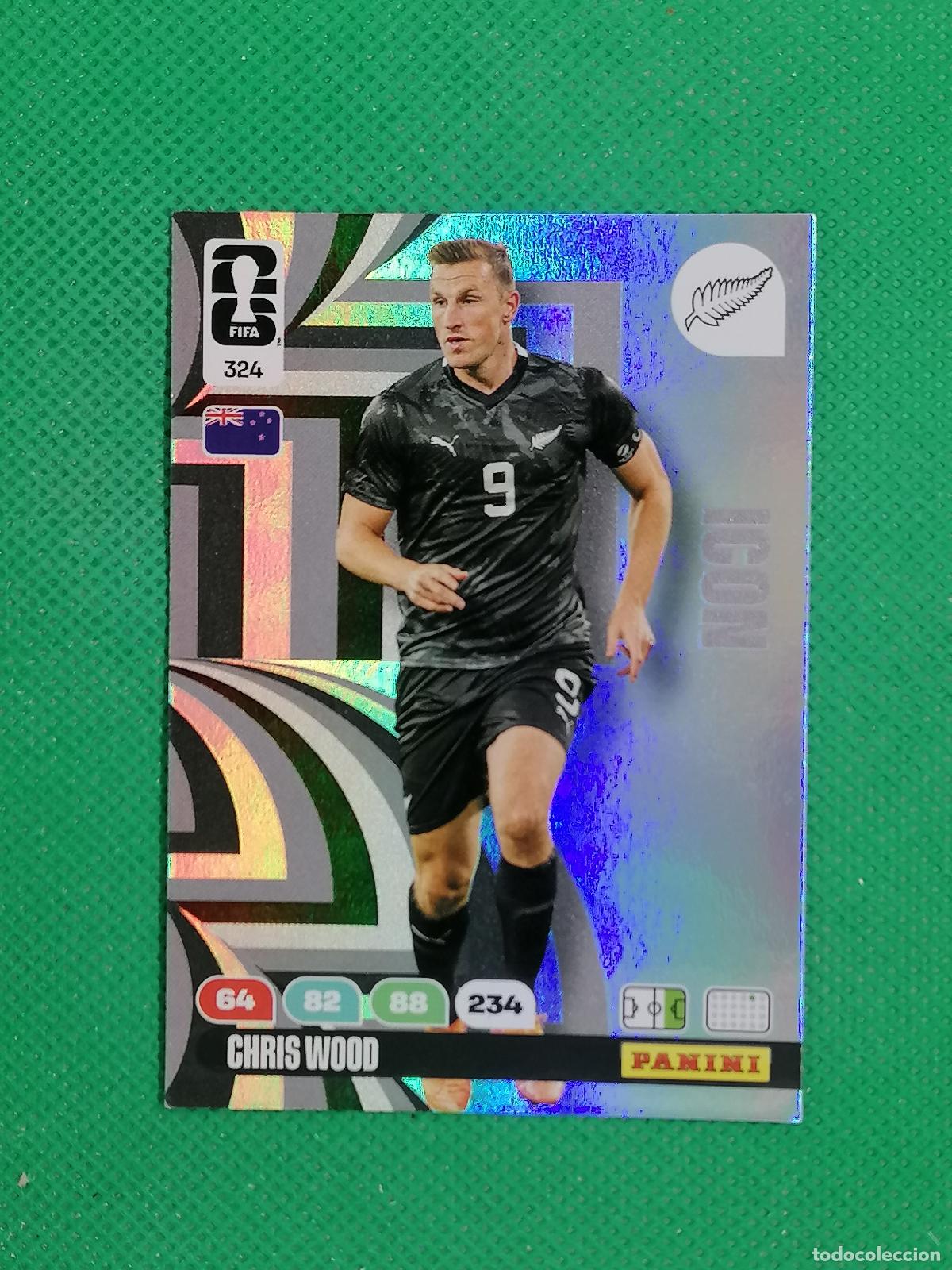Cartes &agrave; collectionner de Football: 324 CHRIS WOOD NUEVA ZELANDA ICON ⚽ PANINI ADRENALYN FIFA WORLD CUP 26 2026 ⚽