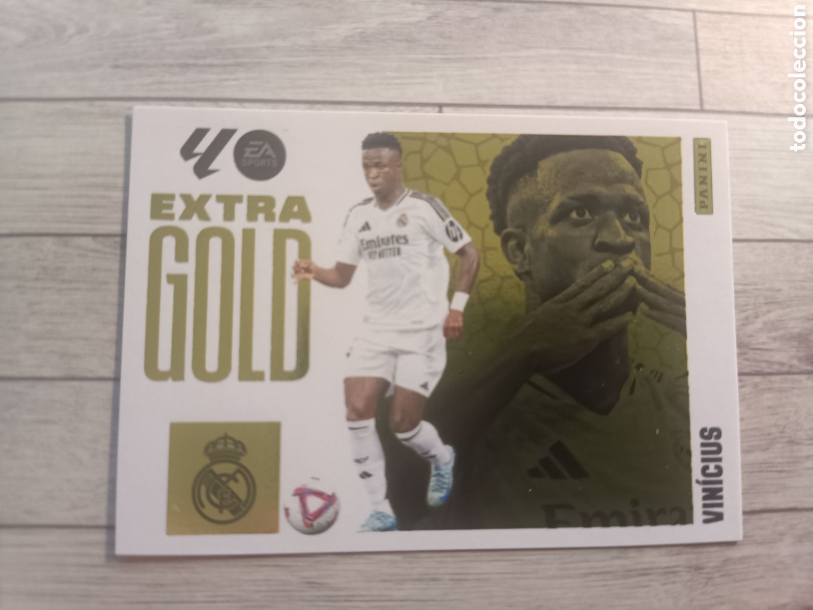 Cromos de Futebol: VINICIUS REAL MADRID EXTRA GOLD LIGA ESTE 2025 2026 PANINI 25 26
