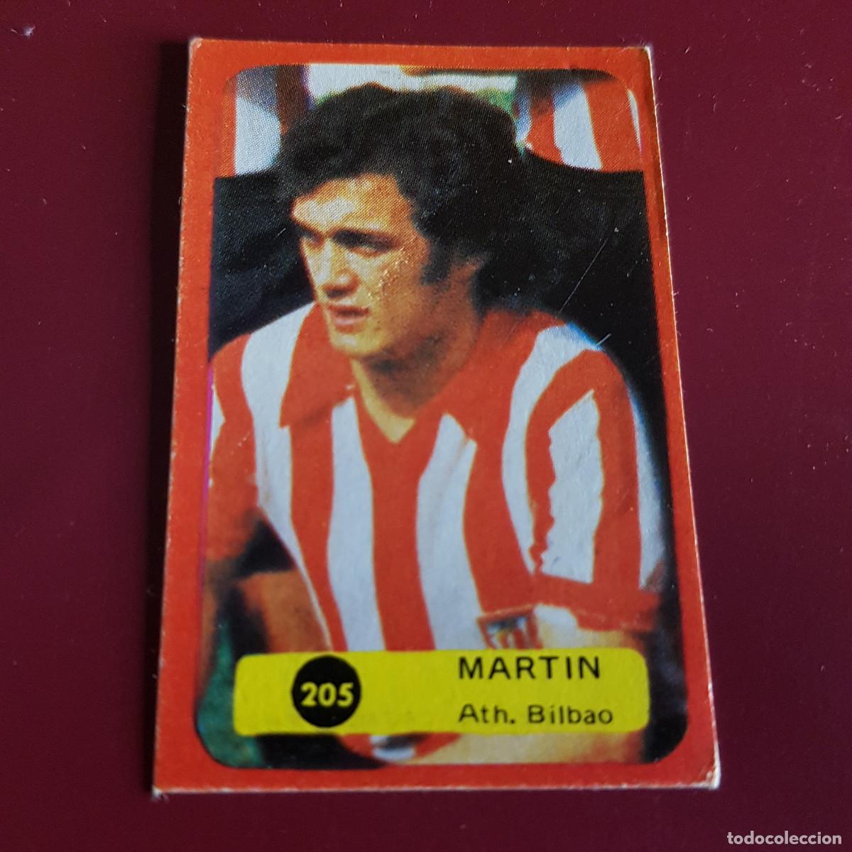 Cromos de f&uacute;tbol: SOLANO GRAFIMUR - CAMPEONATO DE LIGA 1975 1976 - 75 76 - BILBAO - MARTIN 205 - NUNCA PEGADO