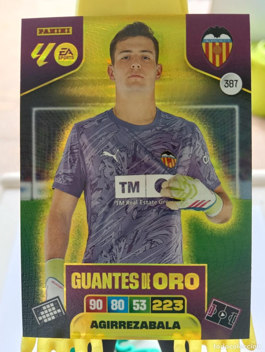 Football Stickers: Adrenanlyn 25/26 - Agirrezabala - N&deg; 387 - Valencia - Guantes de Oro