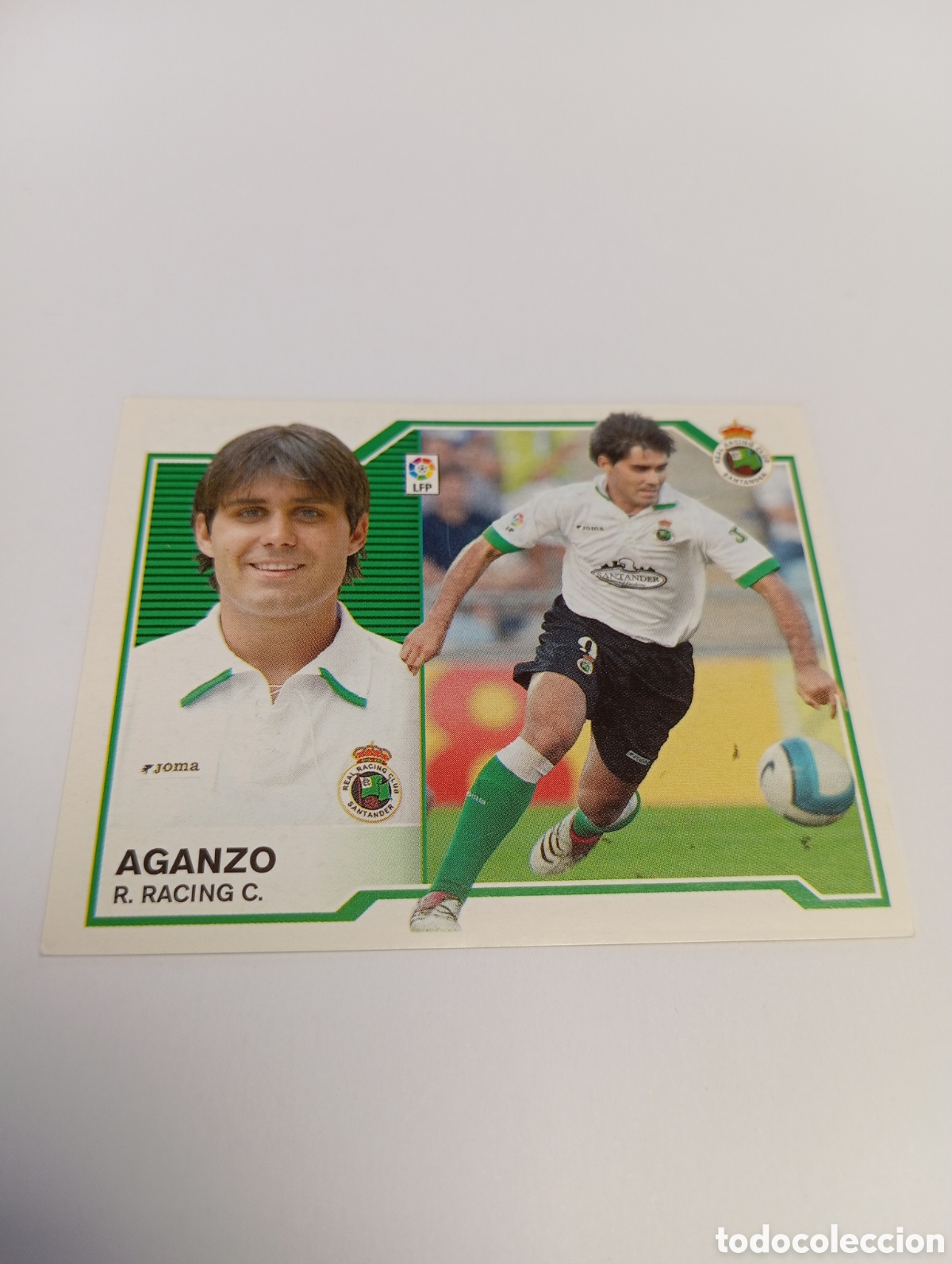 Cromos de F&uacute;tbol: AGANZO BAJA Racing Liga Este 2007 2008 PANINI 07 08