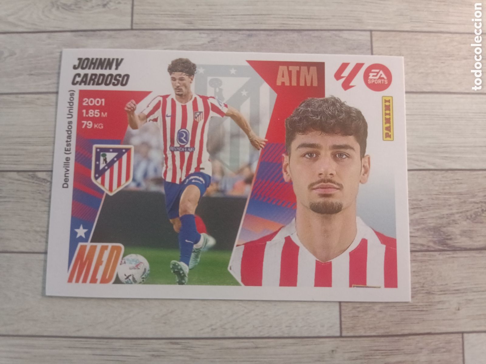 Cromos de Futebol: 16 JOHNNY CARDOSO ATLETICO DE MADRID LIGA ESTE 2025 2026 PANINI 25 26