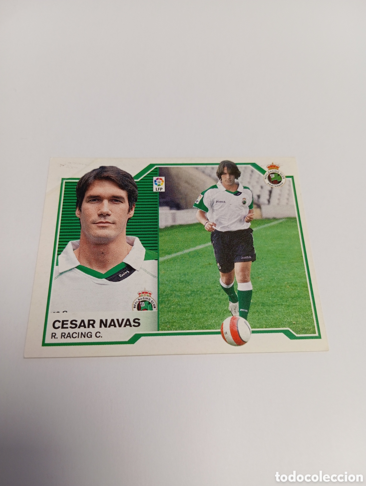 Cromos de F&uacute;tbol: CESAR NAVAS COLOCA Racing Liga Este 2007 2008 PANINI 07 08