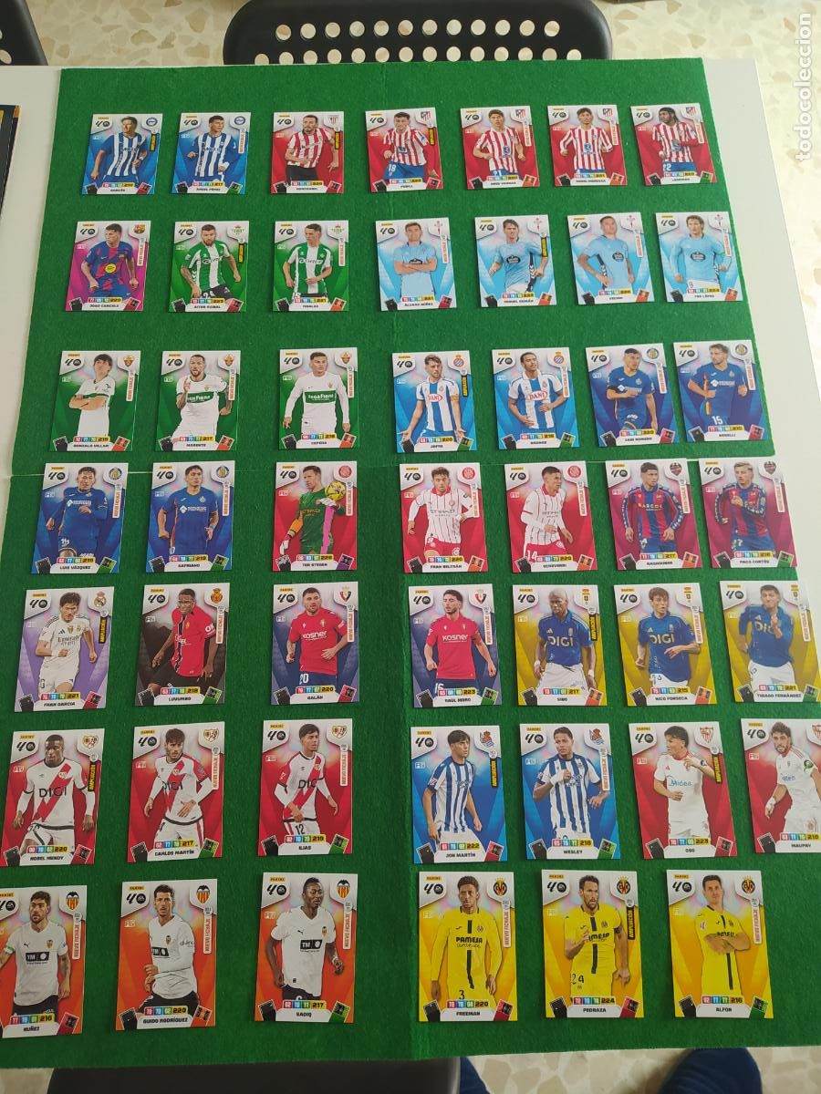 Cromos de Futebol: lote COMPLETO de los 48 nuevos fichajes / actualizacion de adrenalyn 2025 2026 nuevos
