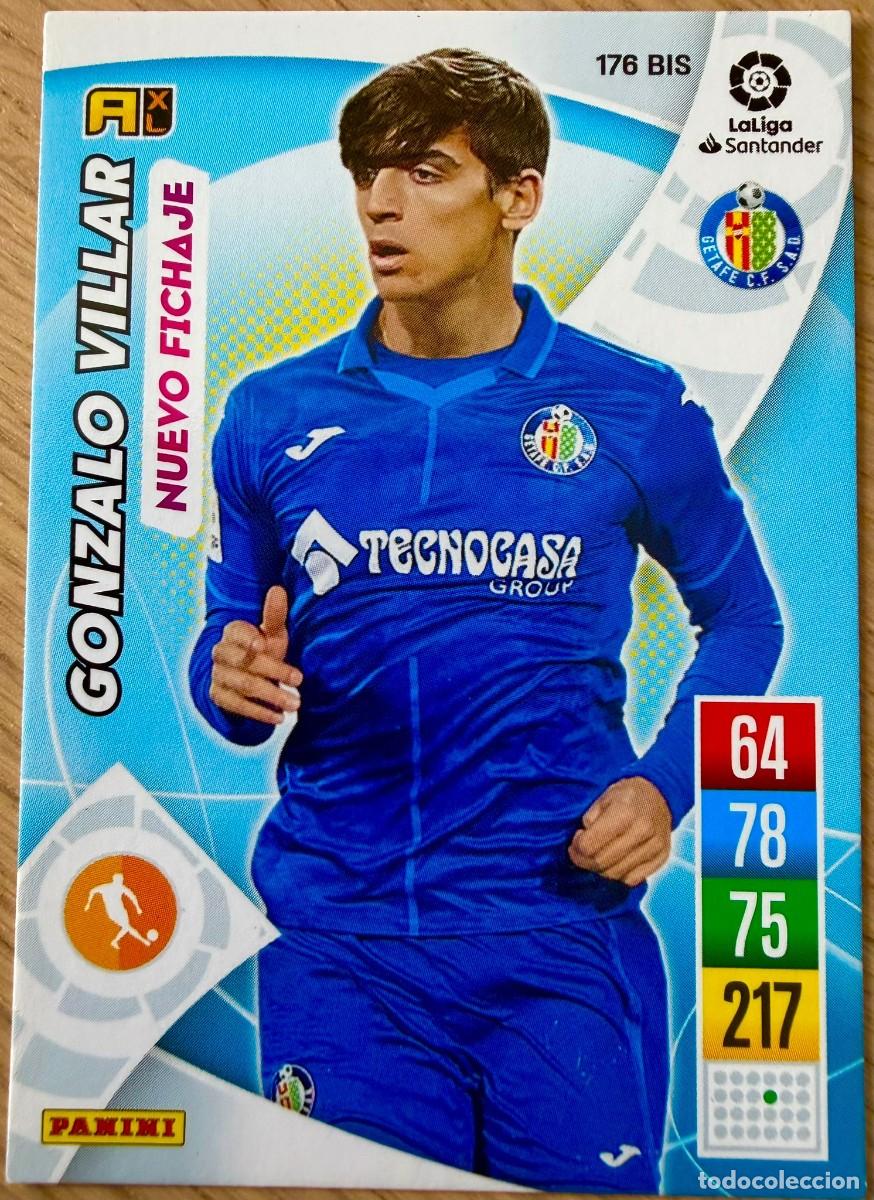 Fu&szlig;ball-Sticker: 176 BIS GONZALO VILLAR GETAFE ACTUALIZACION ADRENALYN XL 21 22 2021 2022 LIGA PANINI CARTAS FUTBOL