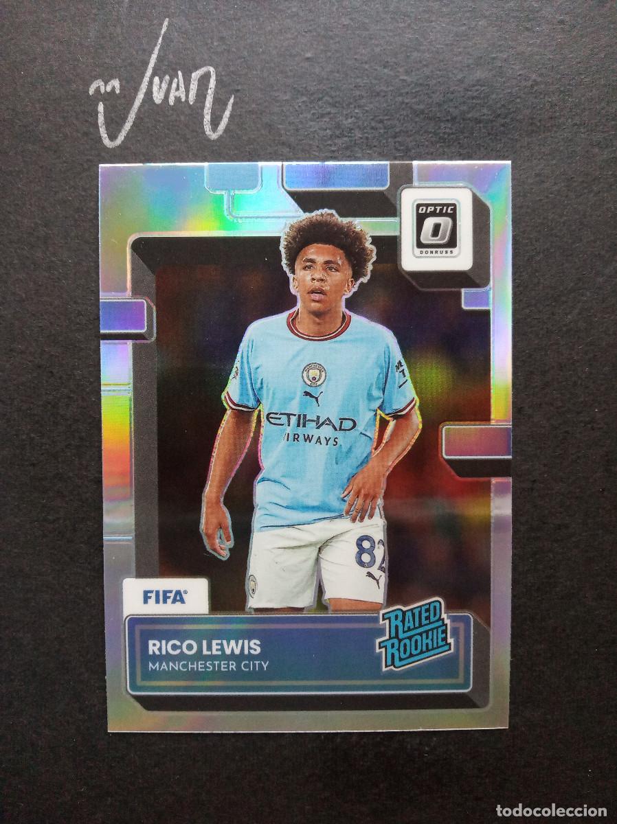 Cromos de F&uacute;tbol: 179 OPTIC HOLO PRIZM RATED ROOKIE RICO LEWIS MANCHESTER CITY ⚽ PANINI &reg; DONRUSS FIFA 2022 2023 22 23