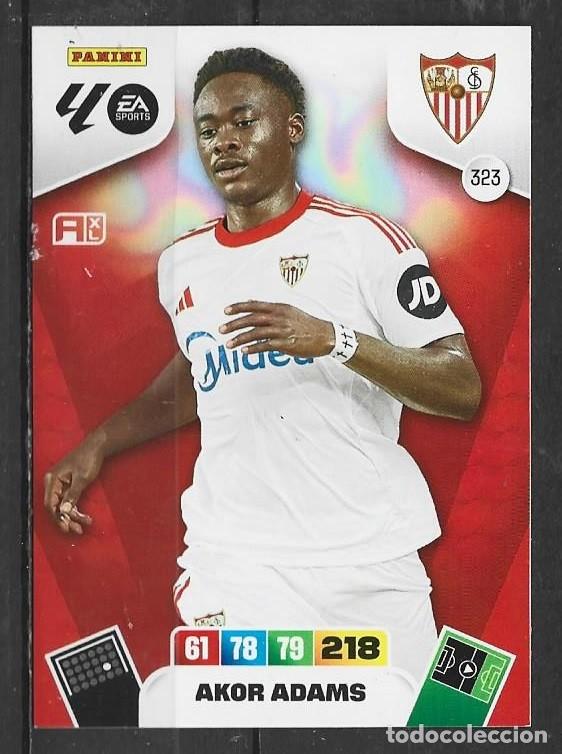 Fu&szlig;ball-Sticker: Adrenanlyn 25/26 - Akor Adams - N&ordm; 323 - Sevilla