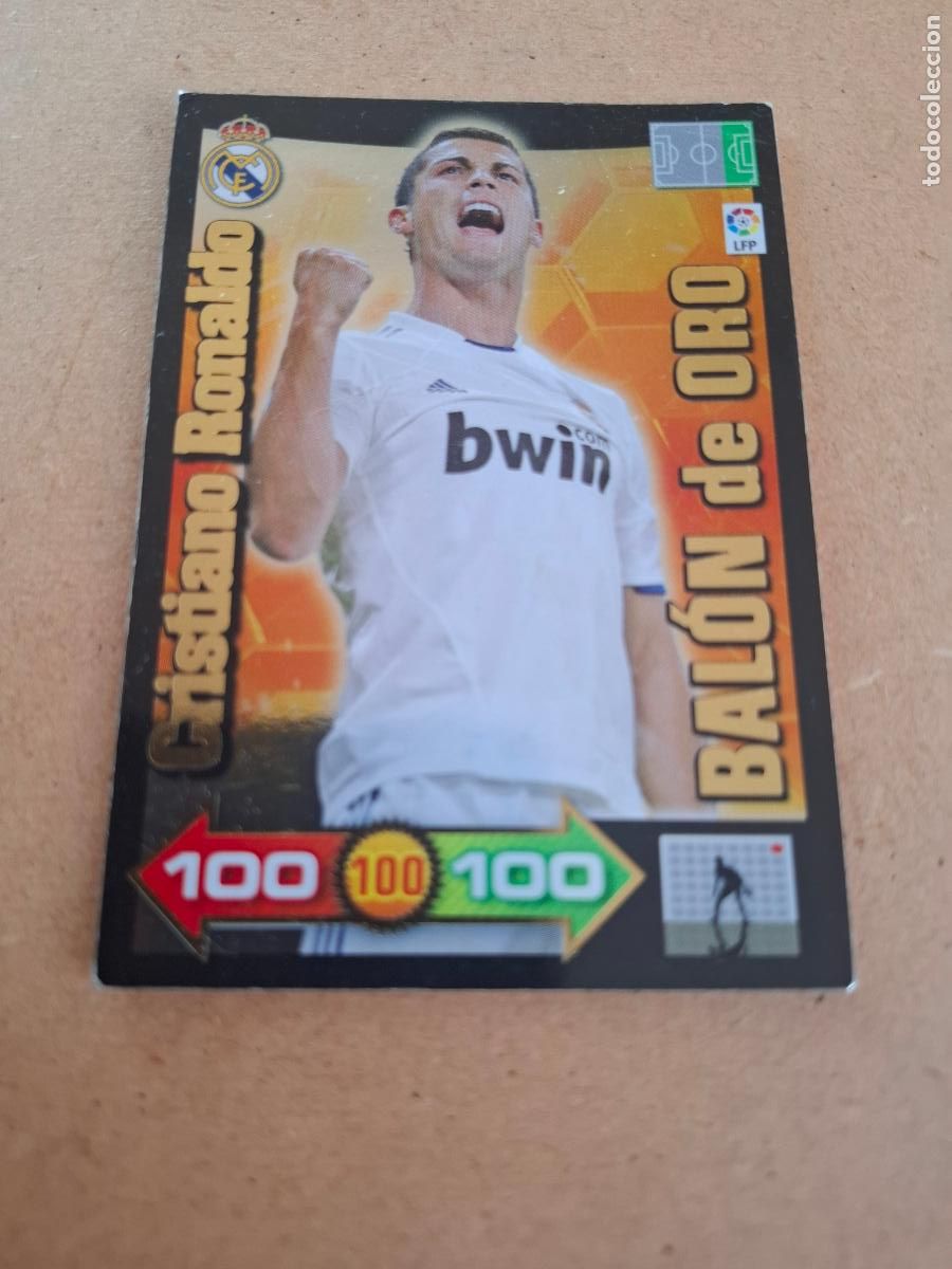 Figurine di Calcio: ADRENALYN 2010 2011 10 11 - PANINI - CRISTIANO RONALDO ( BAL&Oacute;N DE ORO ) - REAL MADRID