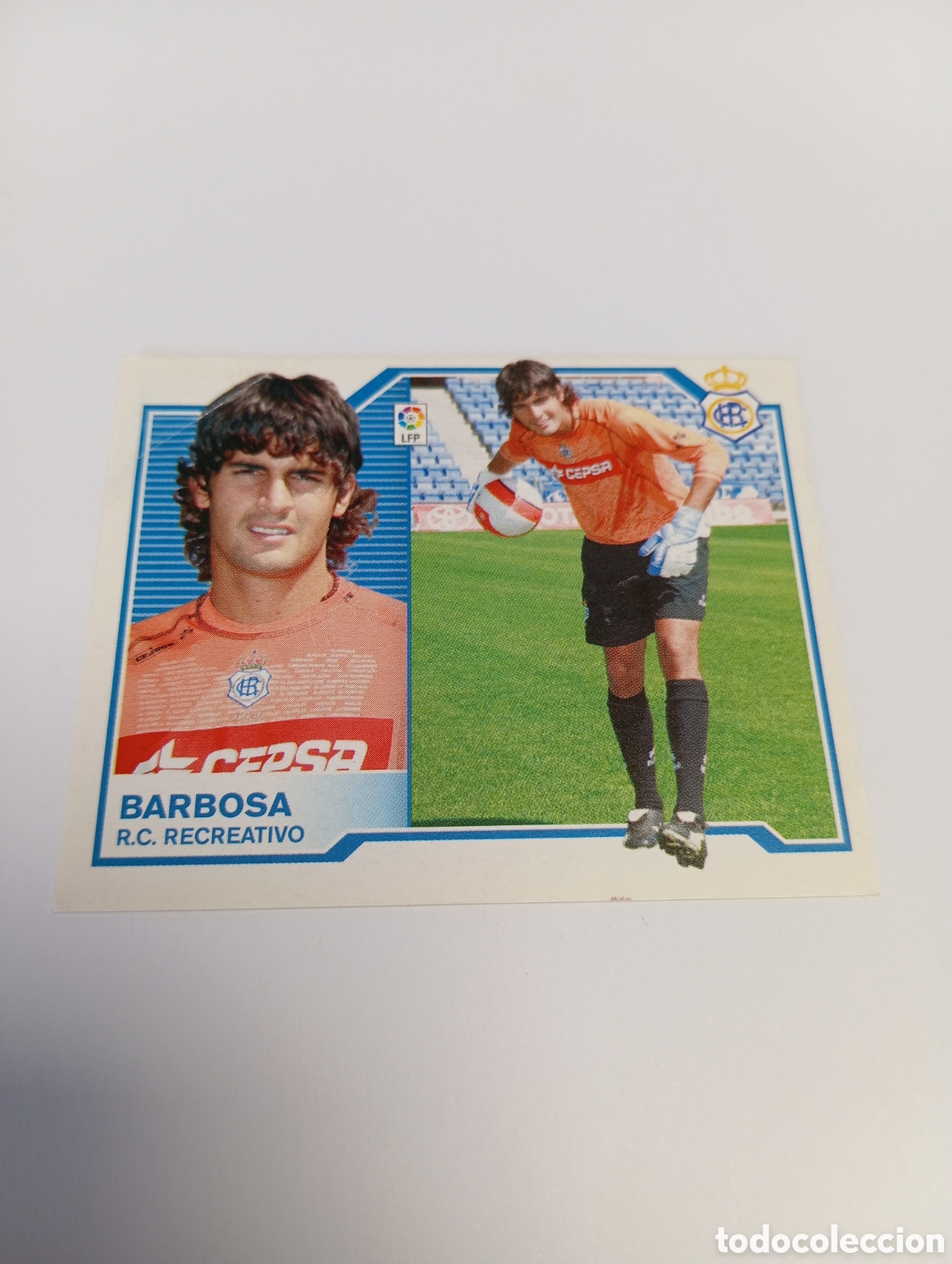 Fu&szlig;ball-Sticker: BARBOSA COLOCA Recreativo Liga Este 2007 2008 PANINI 07 08