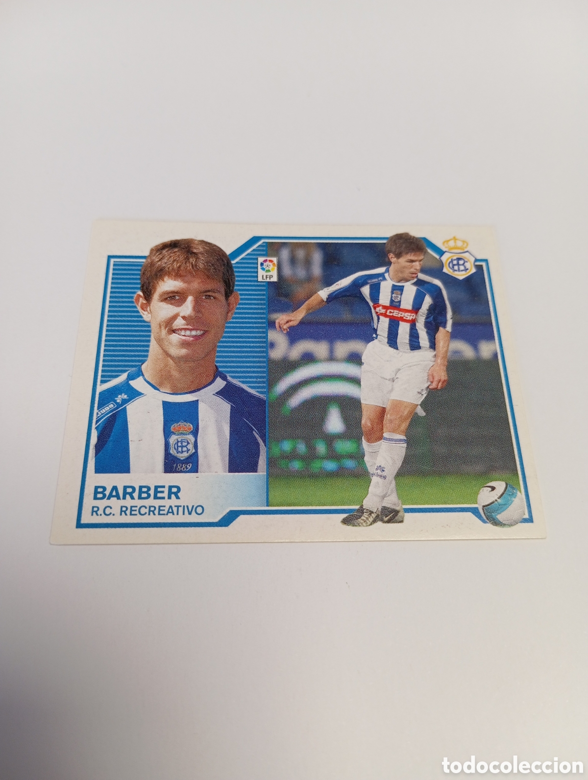 Fu&szlig;ball-Sticker: BARBER Recreativo Liga Este 2007 2008 PANINI 07 08
