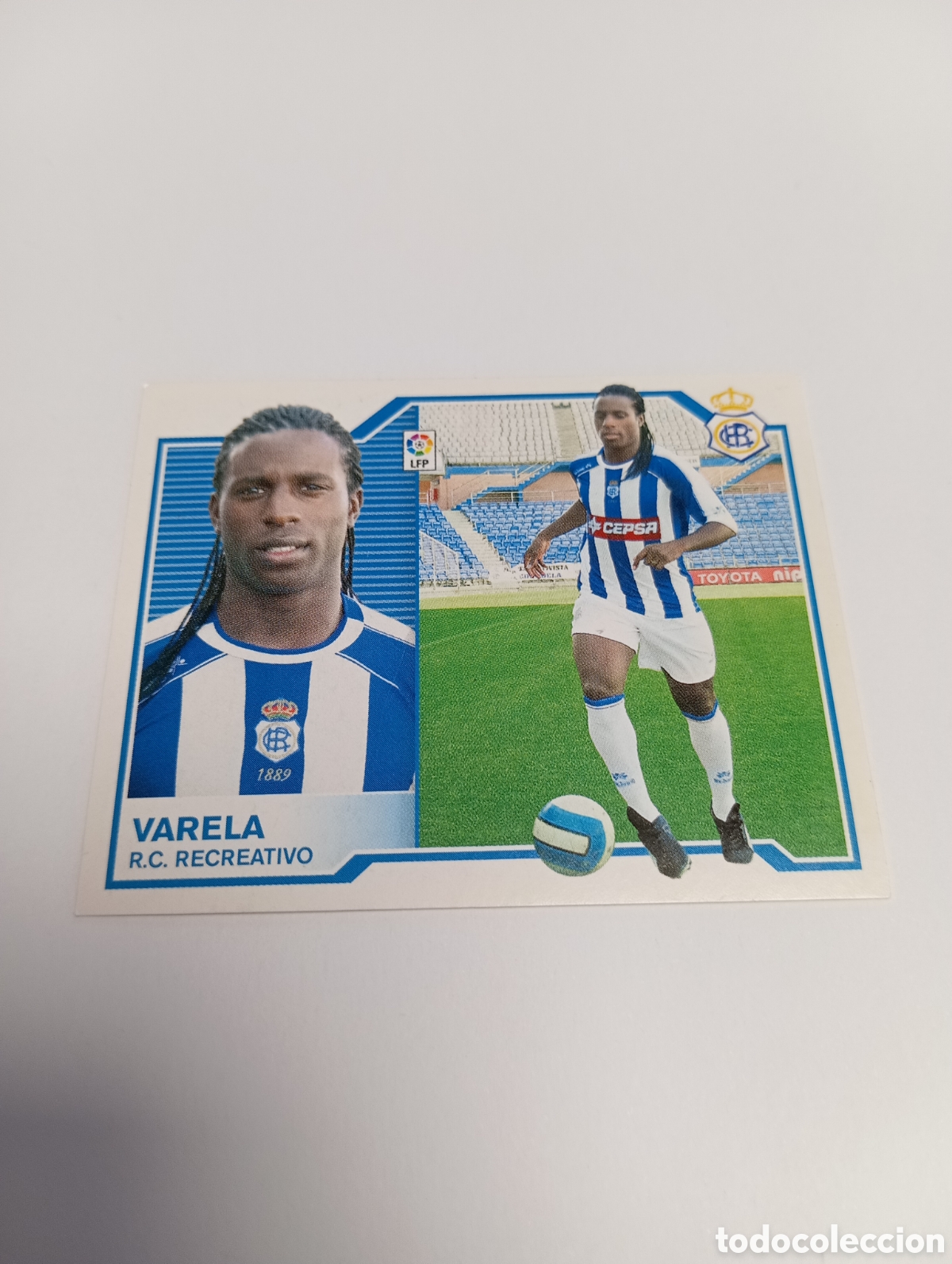 Cartes &agrave; collectionner de Football: VARELA Recreativo Liga Este 2007 2008 PANINI 07 08