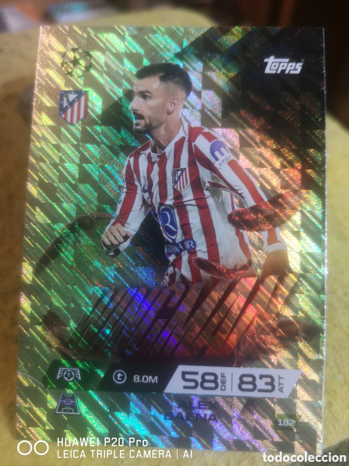 Cartes &agrave; collectionner de Football: 182 ALEX BAENA - WINGMAN MATCH ATTAX EXTRA 2025 2026 ATLETICO DE MADRID