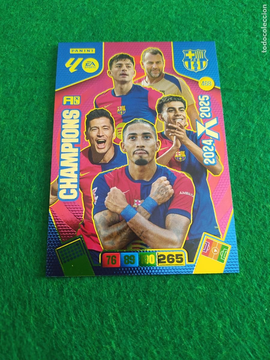 Cartes &agrave; collectionner de Football: adrenalyn 2025 2026 CARD CHAMPIONS FC BARCELONA n&ordm; 468