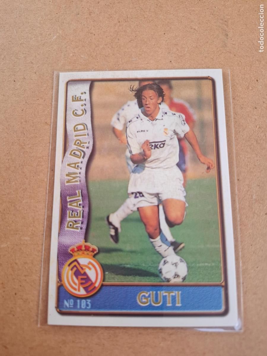 Cromos de F&uacute;tbol: MUNDICROMO 1996 1997 96 97 - 103 GUTI ( ROOKIE CARD ) - REAL MADRID
