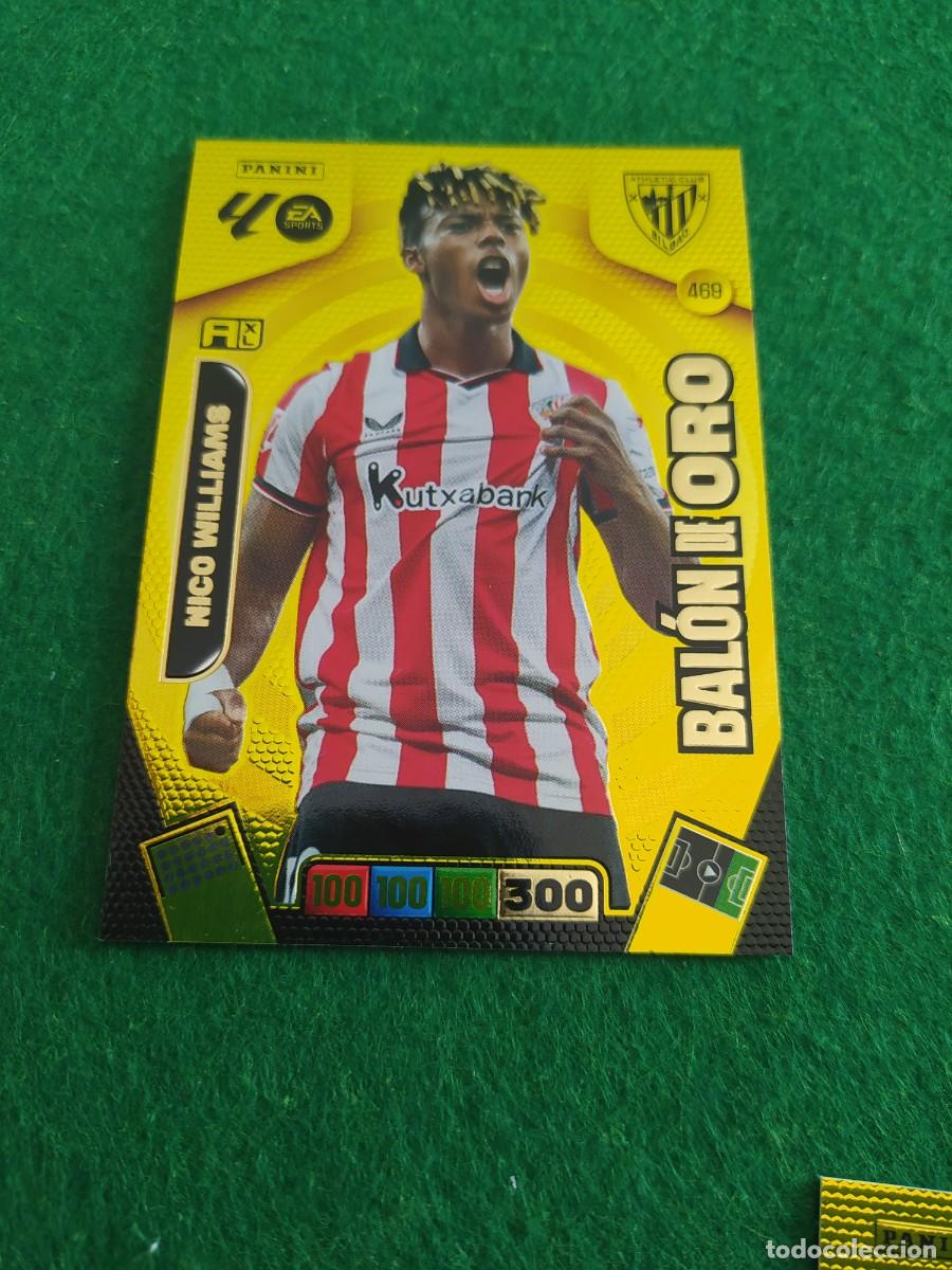 Cartes &agrave; collectionner de Football: Nico Williams athletic club bal&oacute;n de oro adrenlayn xl 2025 2026