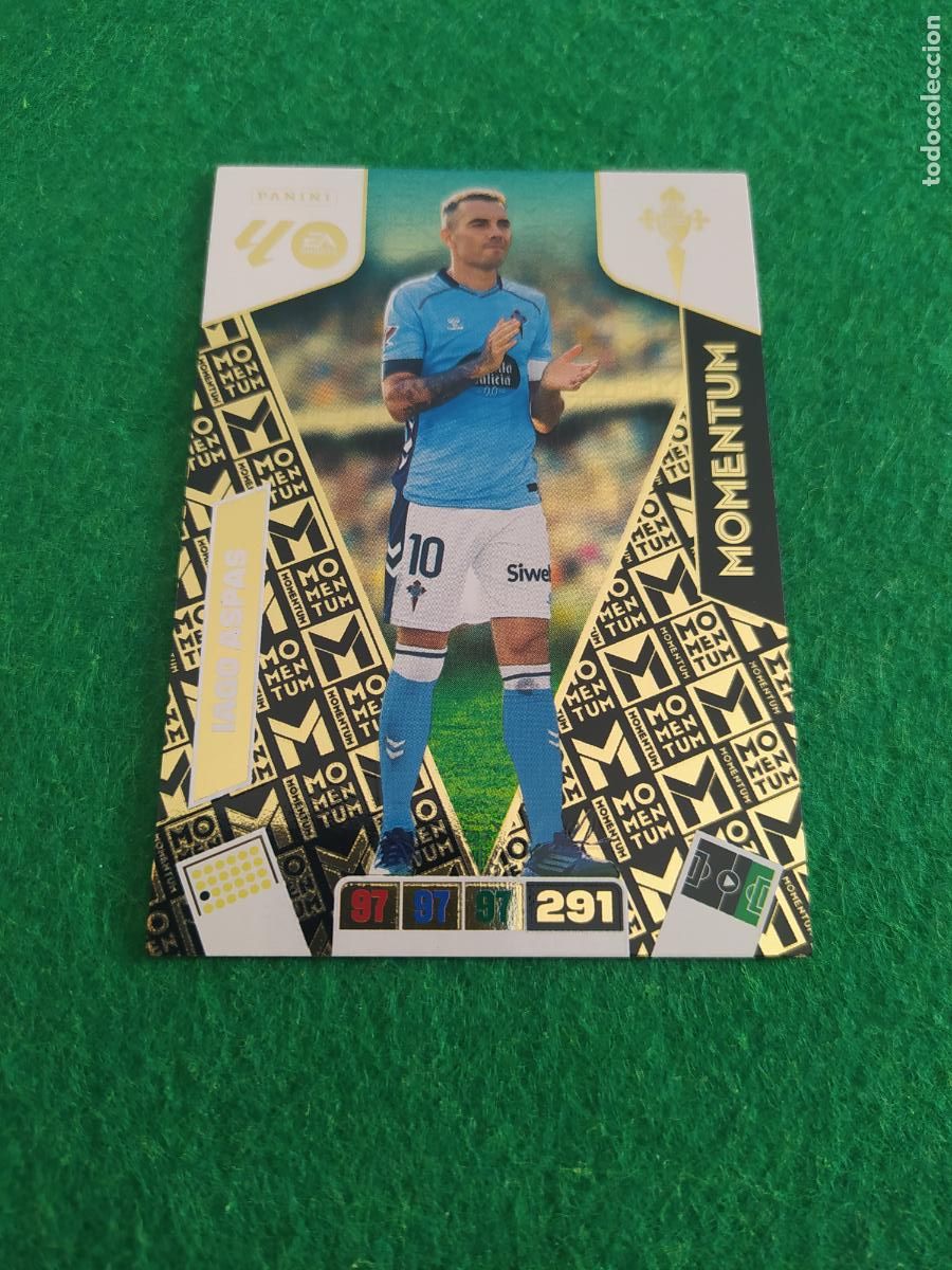 Cromos de F&uacute;tbol: MOMENTUM IAGO ASPAS CELTA DE VIGO ADRENALYN 2025 2026 CODIGO SIN ACTIVAR