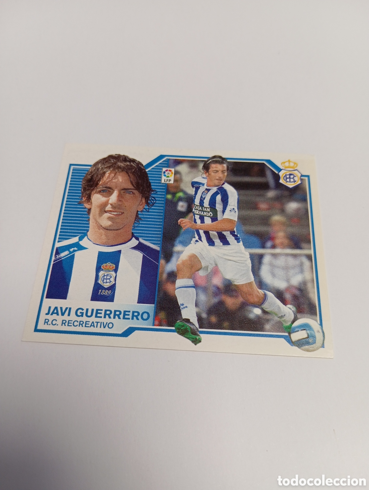 Cromos de F&uacute;tbol: JAVI GUERRERO COLOCA Recreativo Liga Este 2007 2008 PANINI 07 08