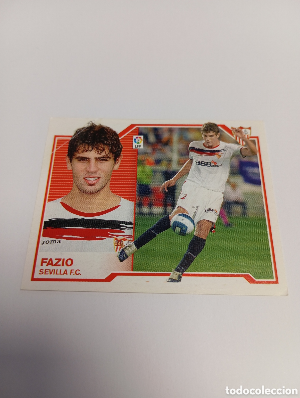 Cromos de F&uacute;tbol: FAZIO COLOCA Sevilla Liga Este 2007 2008 PANINI 07 08