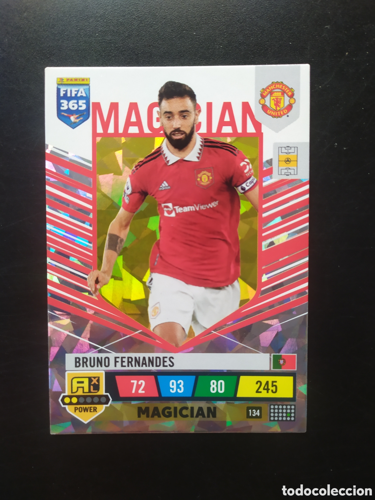 Cromos de F&uacute;tbol: Adrenalyn FiFA 365 2022 2023 22 23 panini Bruno Fernandes magician n&deg; 134 Manchester United