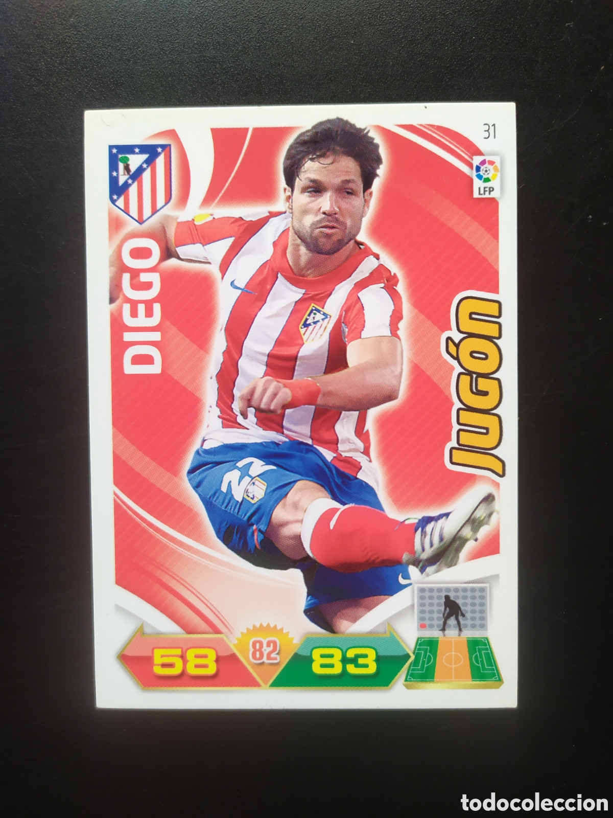 Cromos de F&uacute;tbol: Adrenalyn 2011 2012 11 12 panini Diego jugon n&deg; 31 Atl&eacute;tico Madrid