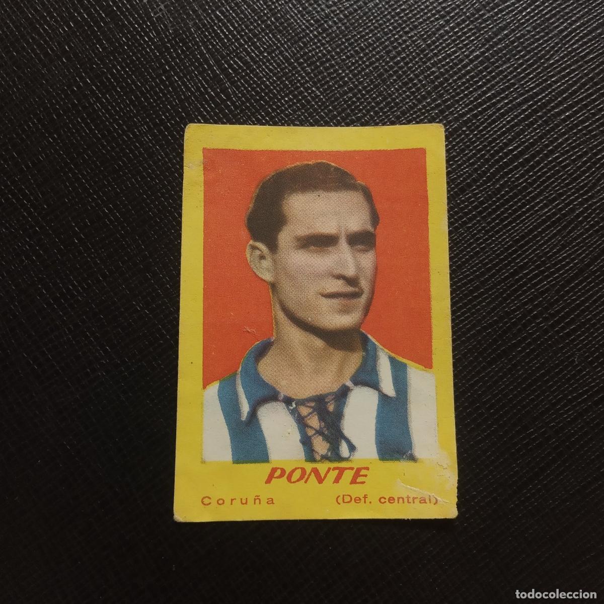 Cromos de F&uacute;tbol: PONTE DEPORTIVO CORU&Ntilde;A BRUGUERA 1950 1951 CROMO FUTBOL 50 51 LIGA - DESPEGADO - A196 PG70