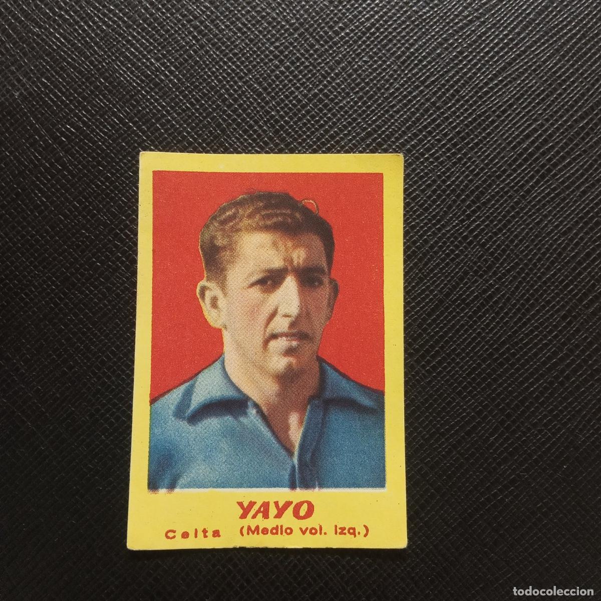 Cromos de F&uacute;tbol: YAYO CELTA BRUGUERA 1950 1951 CROMO FUTBOL 50 51 LIGA - SIN PEGAR - A196 PG72