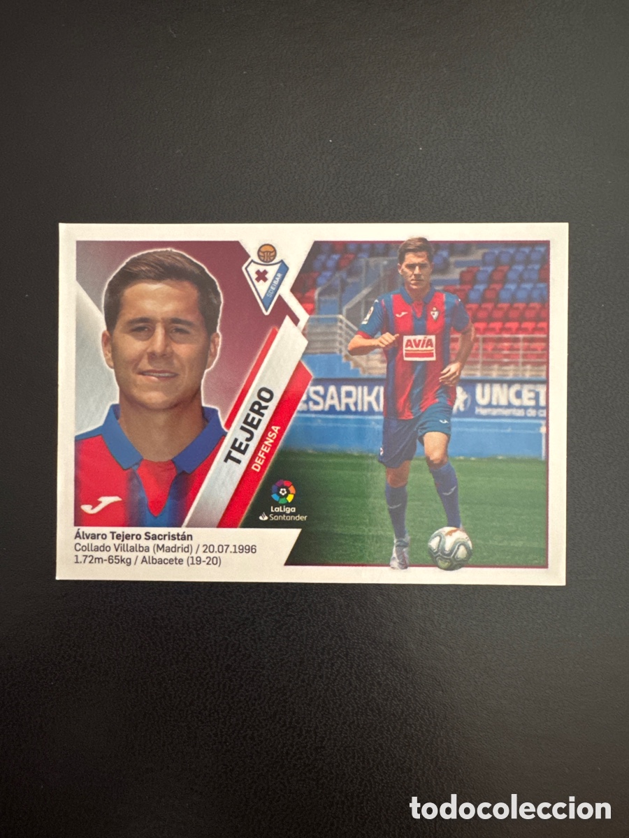 Fu&szlig;ball-Sticker: TEJERO NUMERO 3 EIBAR LIGA ESTE 2019 2020