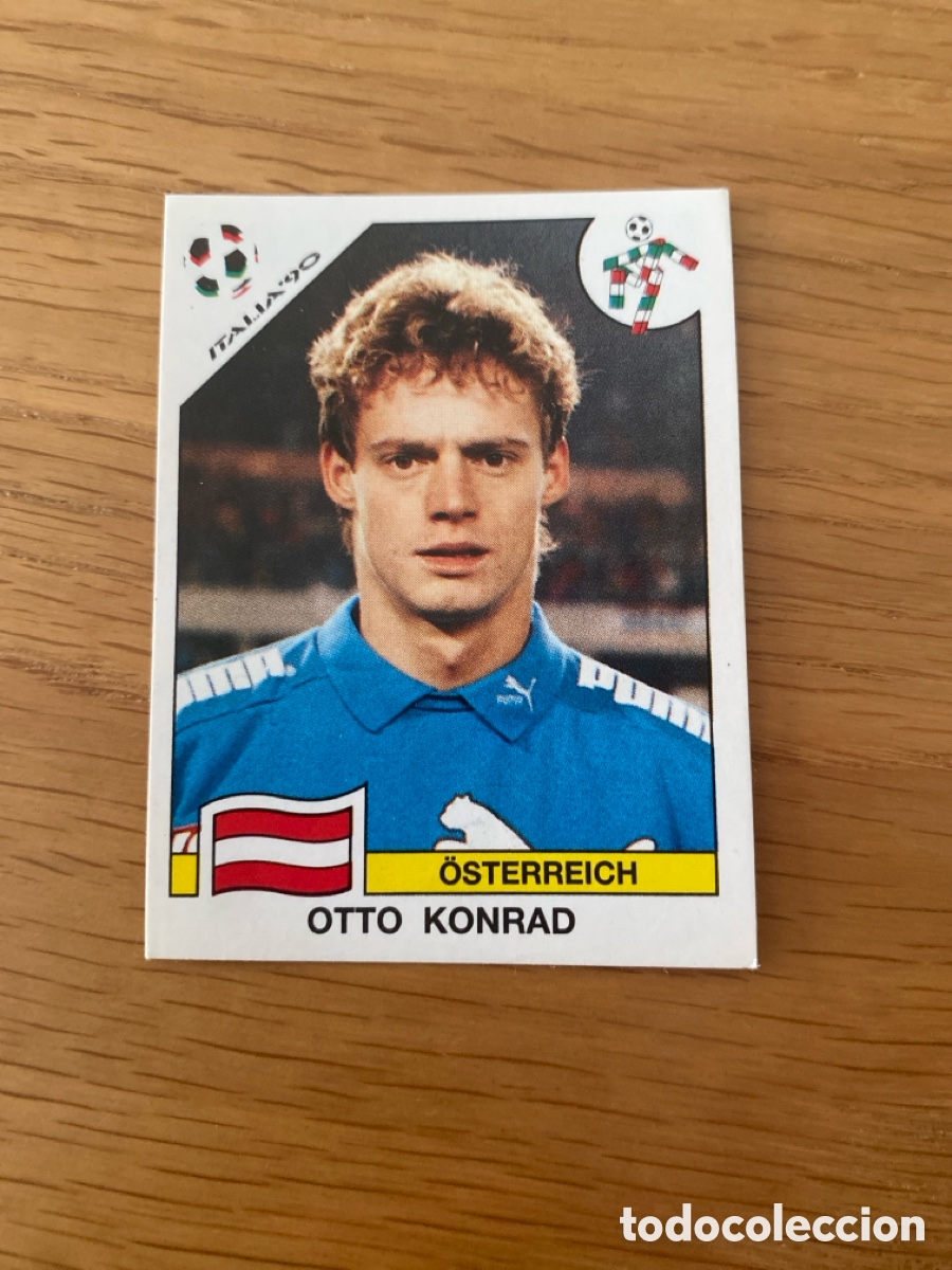 Cromos de F&uacute;tbol: Cromo panini mundial Italia 90 n&uacute;mero 59 Konrad - Stickers album world cup Italy 1990